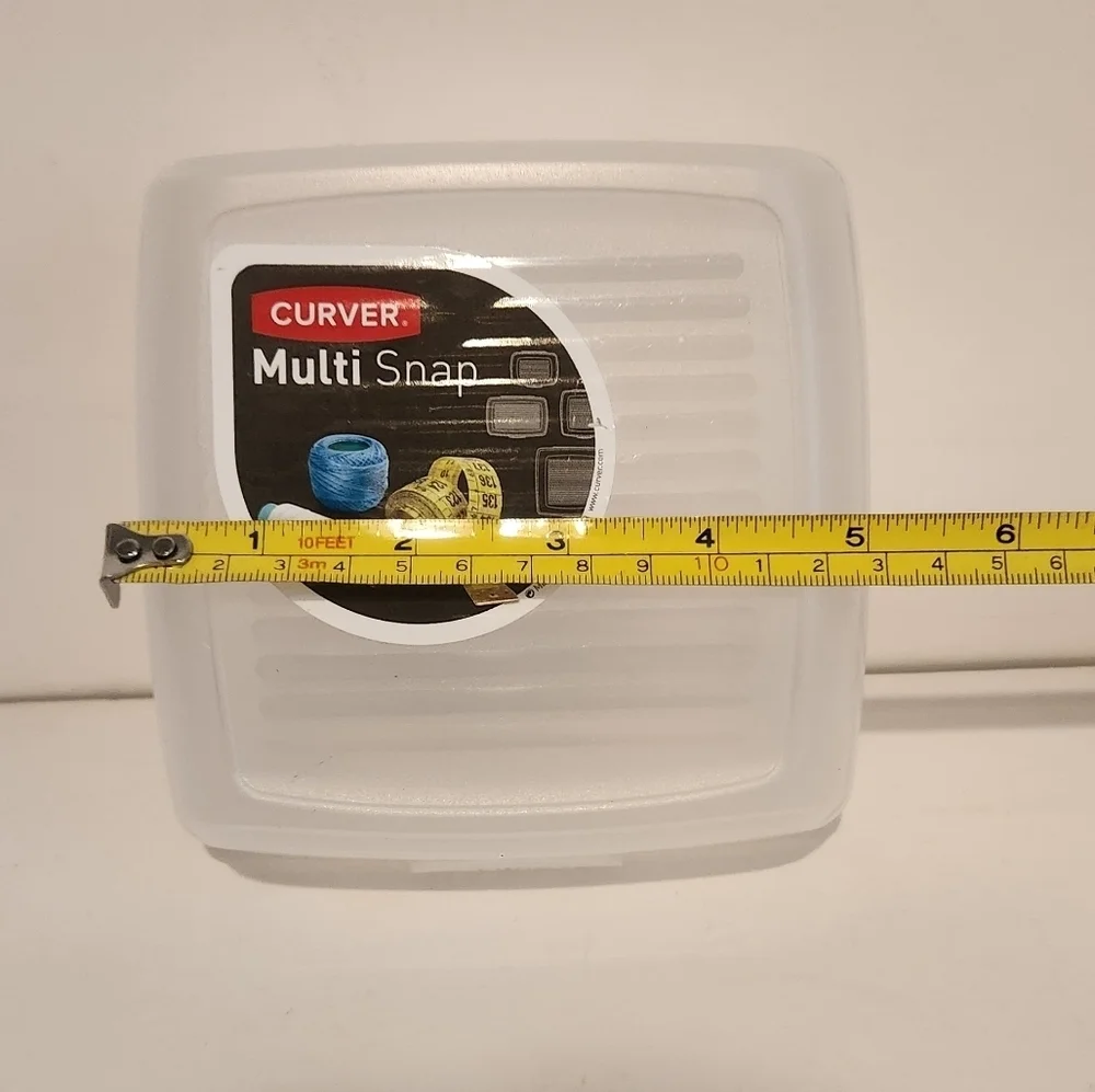 5” The Container Store Curver Multi Snap Storage Conatiner